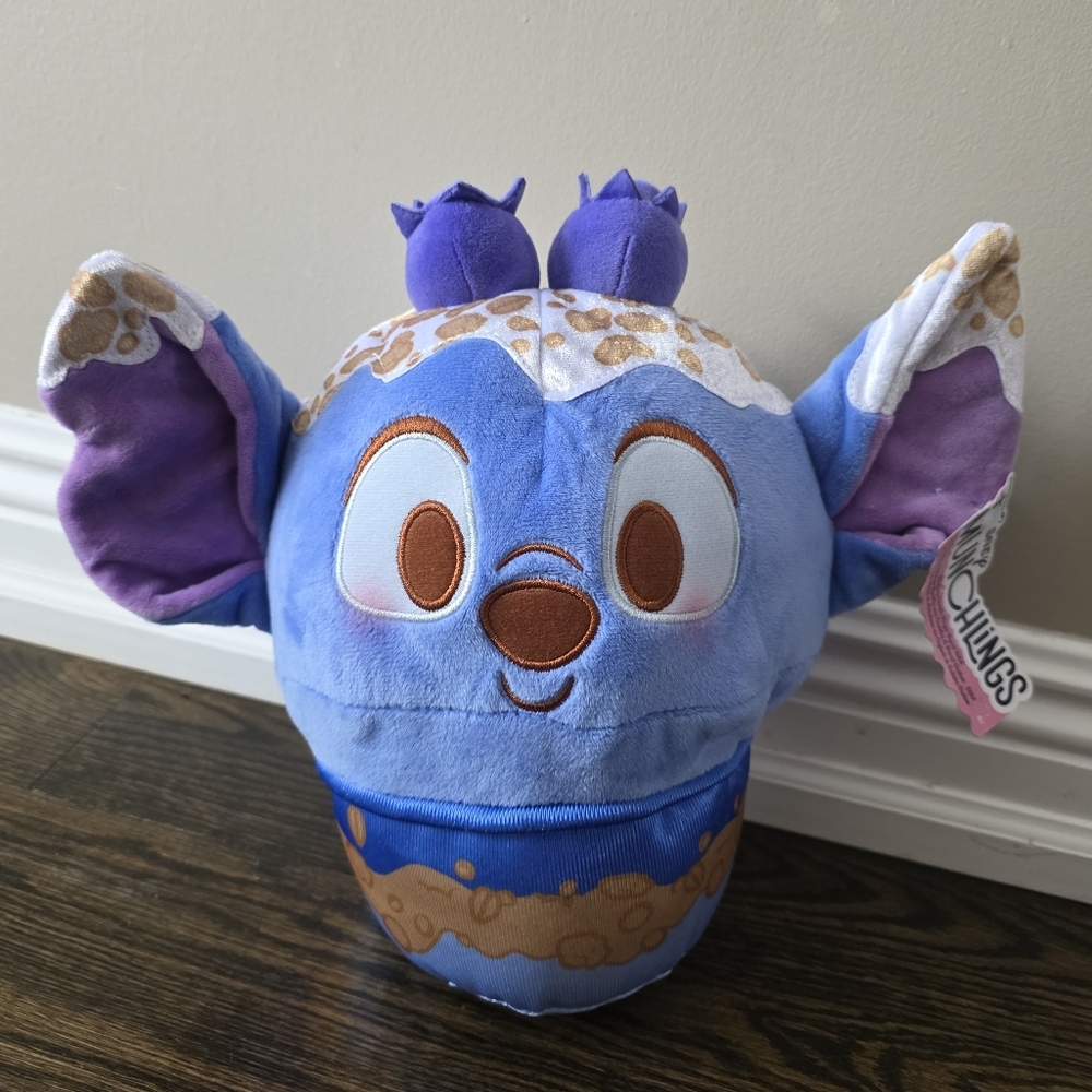 Disney Munchlings Stitch Blueberry Crumble Plush Toy 0+ Stuffed Animal 12"